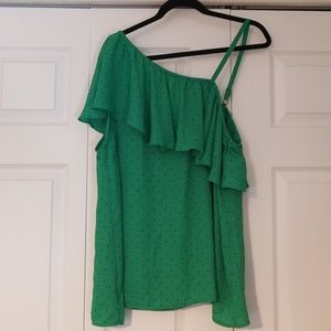 EUC TORRID ONE SHOULDER TOP SZ 1